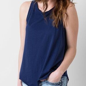 Free People Sydney Tank Top in Indigo Blue, Size Medium